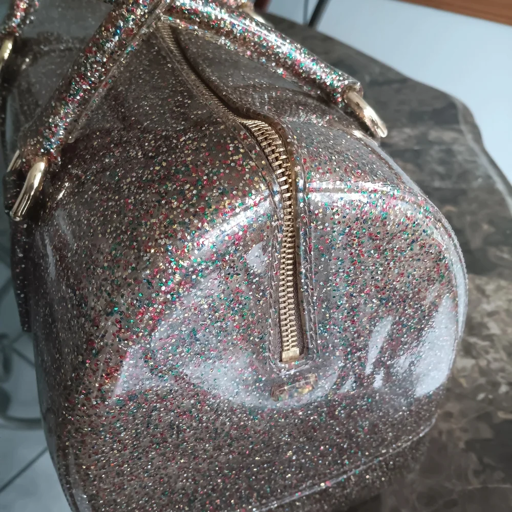 Furla Glitter Dome Satchel - Rose Multi Glitter - Picture 2 of 3